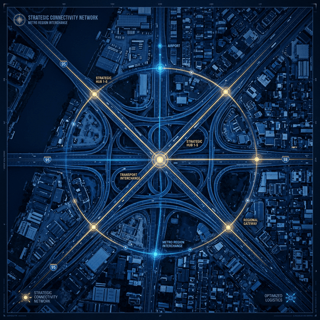 Strategic highway intersection